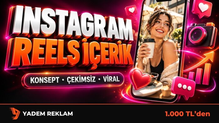 Instagram için çekimsiz viral reels içerikleri üretirim
