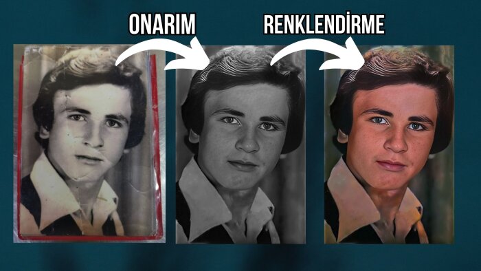eski fotoğraflarınıza onarım ve renklendirme yapabilirim