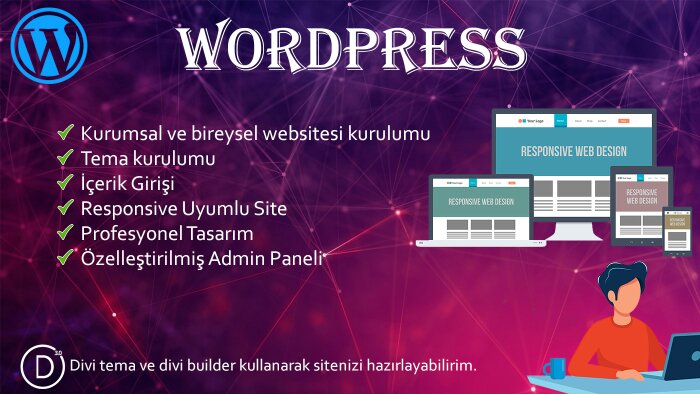 wordpress tabanlı sitenizi anahtar teslim sunacağım