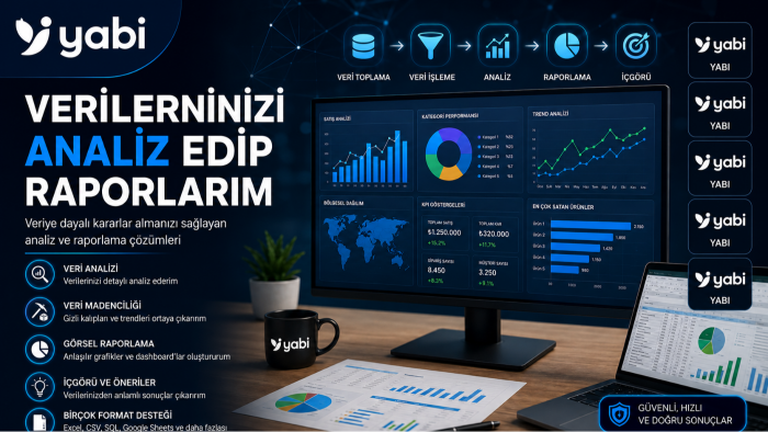 verilerinizi analiz edip raporlarım