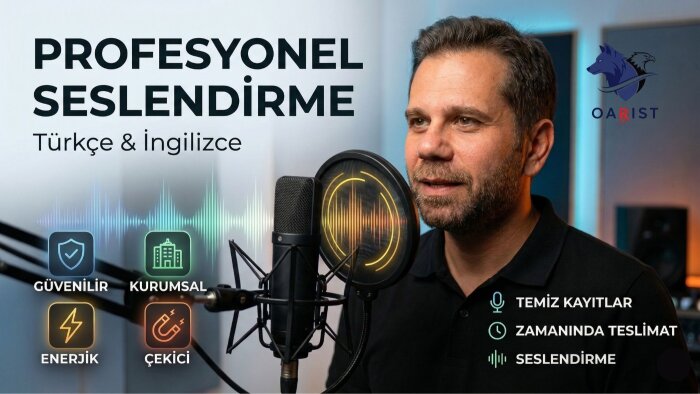 Türkçe ve ingilizce seslendirme yaparım