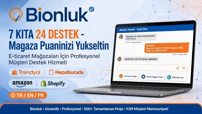 3 dilde 7/24 canlı müşteri hizmetleri desteği sunuyorum