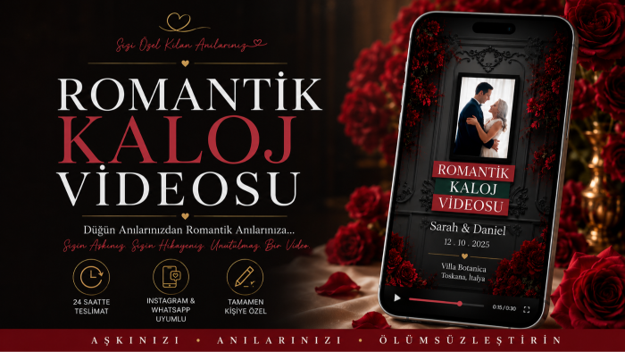 fotoğraflarınızdan oluşan romantik klip hazırlayabilirim