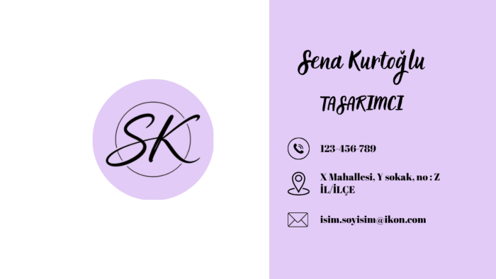 markanıza özel kartvizitler tasarlarım