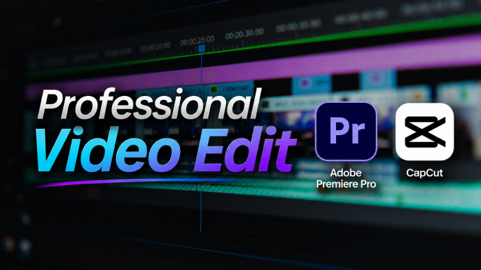 sizin için profesyonel şekilde video edit yapabilirim