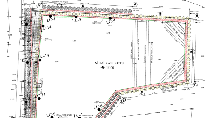 geoteknik ve iksa projelerinizin AutoCAD çizimlerini yaparım