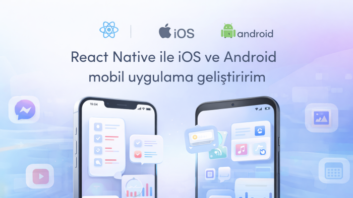 React Native ile iOS ve Android mobil uygulama geliştiririm