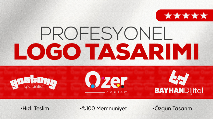 özgün, akılda kalıcı ve profesyonel logo tasarlarım
