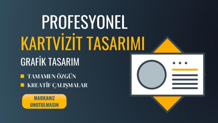 kişiye özel profesyonel kartvizit tasarımları yaparım
