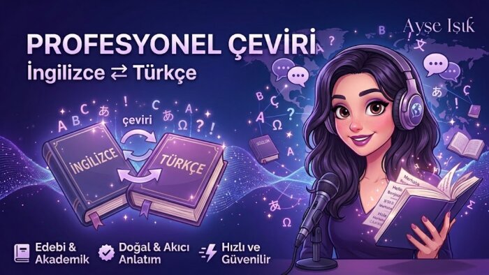 profesyonel çeviri ve editörlük yaparım