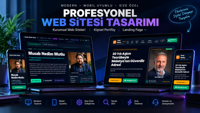 işletmenize özel modern ve mobil uyumlu web sitesi yaparım