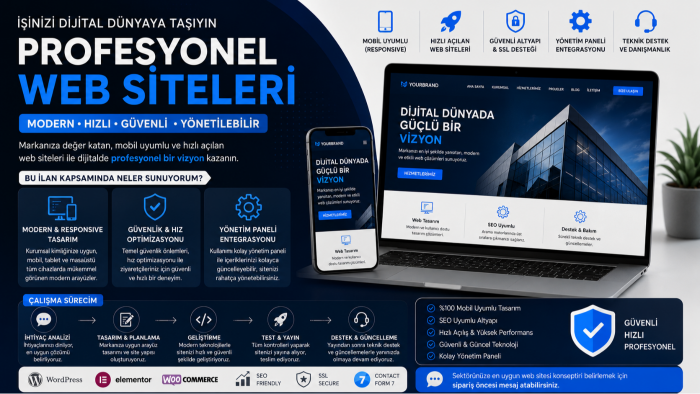 kurumsal web sitesi kurulumu yaparım