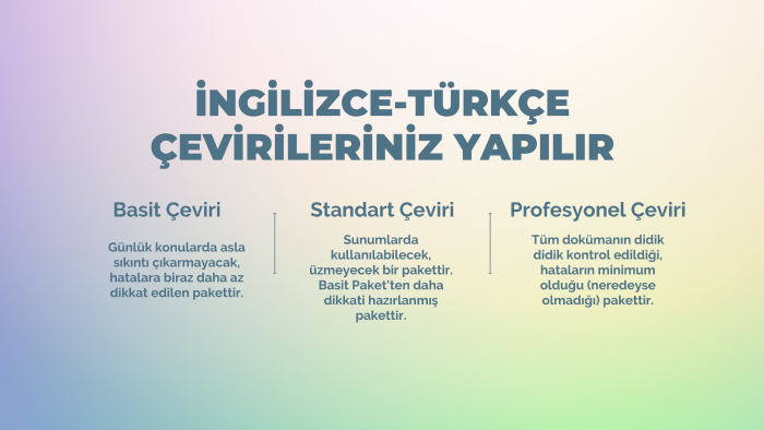 İngilizce-Türkçe çevirilerinizi özveriyle gerçekleştiririm