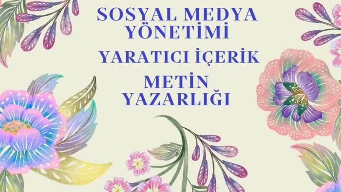 yaratıcı içerik üretirim