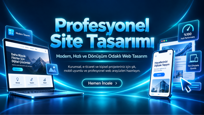 size özel web sitesi tasarlayabilirim