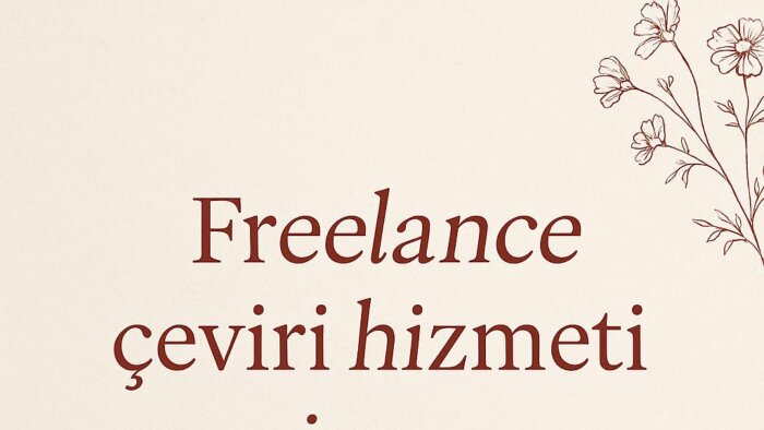 İngilizce - Türkçe çeviri yapabilirim