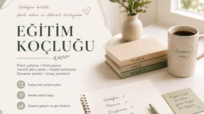 profesyonel eğitim koçluğu hizmeti sağlarım