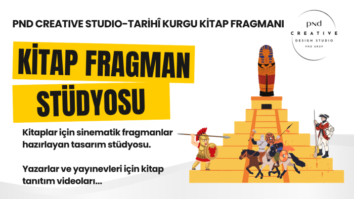 tarihî kitaplar için sinematik kitap fragmanı hazırlarım