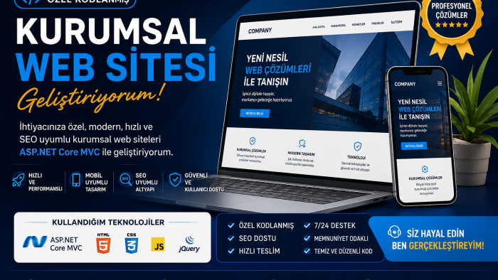 modern ve seo uyumlu özel web siteleri geliştiriyorum