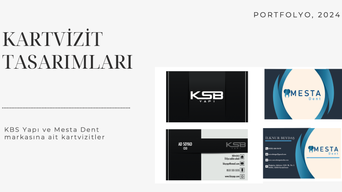 kartvizit tasarımları yapıyorum