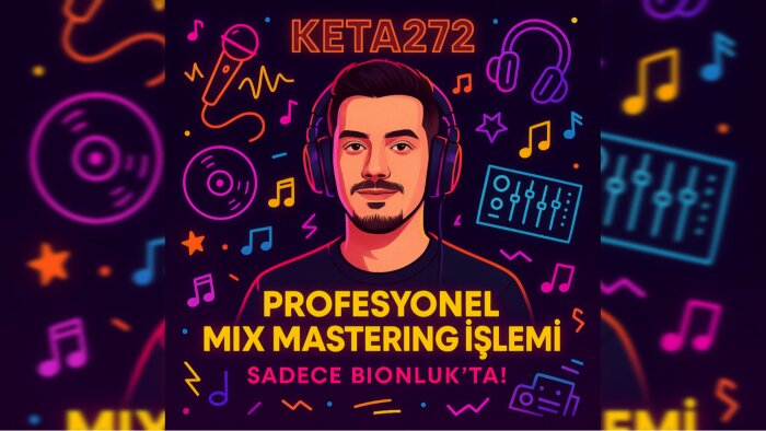 sizin için profesyonel mix ve mastering yapabilirim