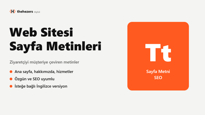 web siteniz için ikna edici sayfa metinleri yazarım