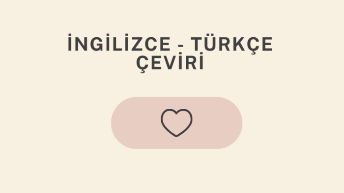Türkçe İngilizce çevirinizi yapabilirim