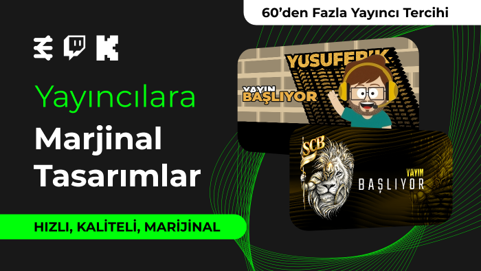 yayıncılara marjinal tasarımlar yapıyorum