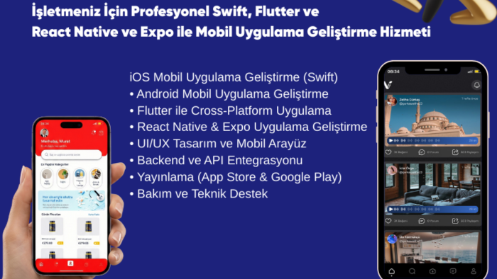 işletmeniz için profesyonel mobil uygulama geliştiririm