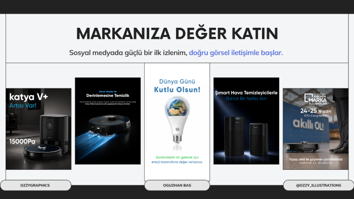 markanızı öne çıkaran sosyal medya tasarımları yaparım