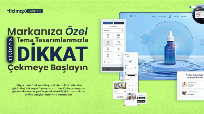Ticimax sitenize özel tema oluşturabilirim