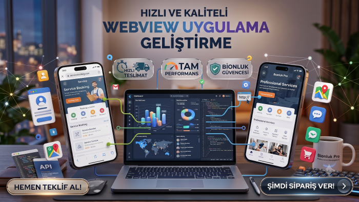 Web sitenizi webview mobil uygulama yaparım