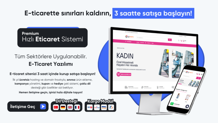 e-ticaret sitenizi kurabilirim