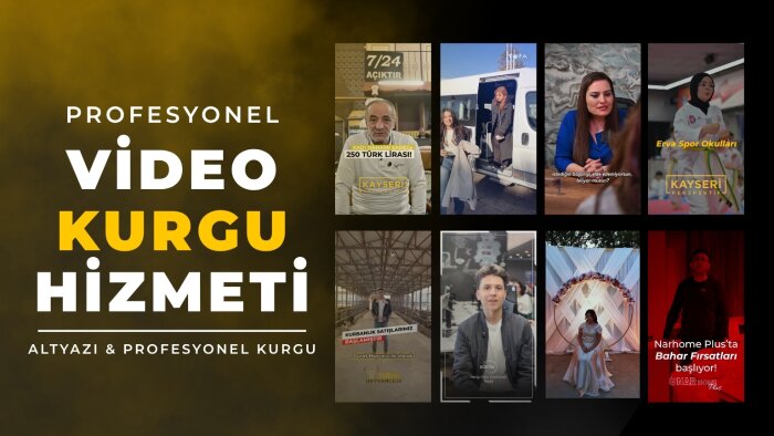 profesyonel video içerikleri hazırlıyor ve kurguluyorum