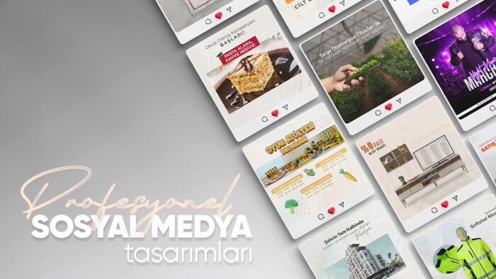 sosyal medyanız için tasarımlar hazırlayabilirim