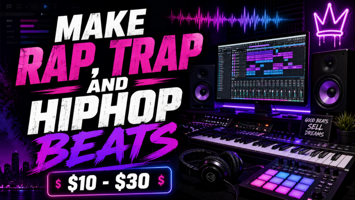 Rap, Trap, Hiphop beatleri yapıyorum