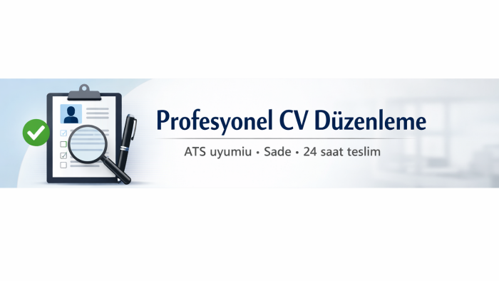 profesyonel ve ats uyumlu cv düzenleme yapabilirim