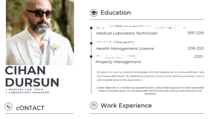Türkçe, İngilizce ve İtalyanca harika CV tasarlarım