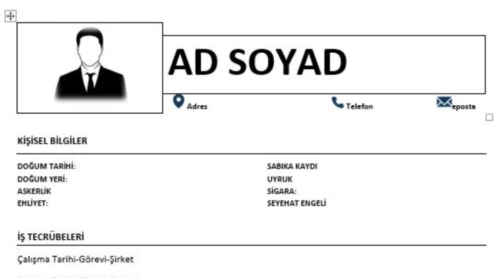 profesyonel bir CV hazırlayabilirim