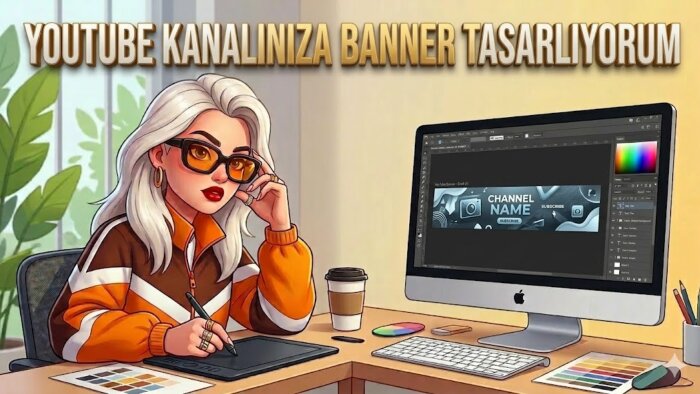 youtube kanalınıza özel banner yaparım