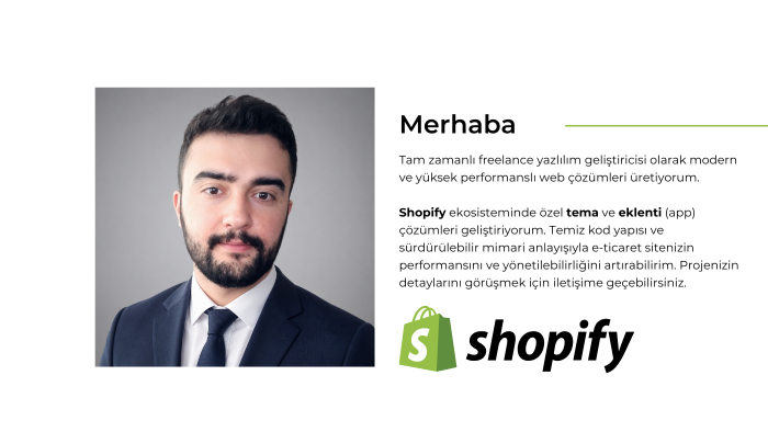 shopify tema ve eklenti geliştiririm
