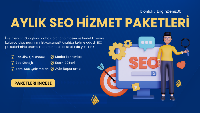 sitenize aylık seo ve yapay zeka seo hizmeti sağlarım
