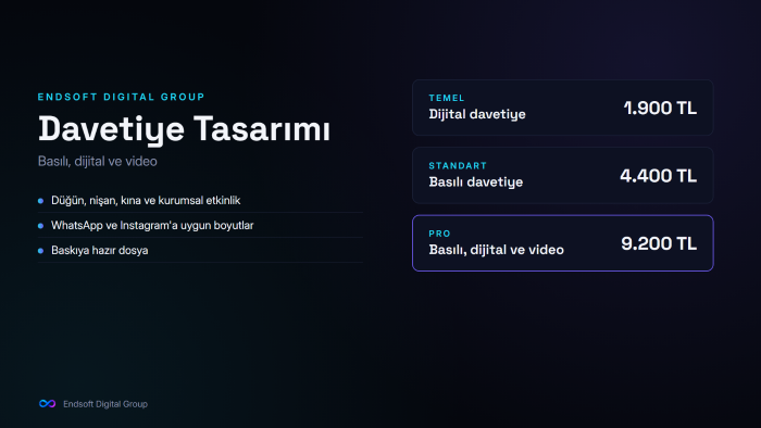 basılı, dijital ve video davetiye tasarlarım