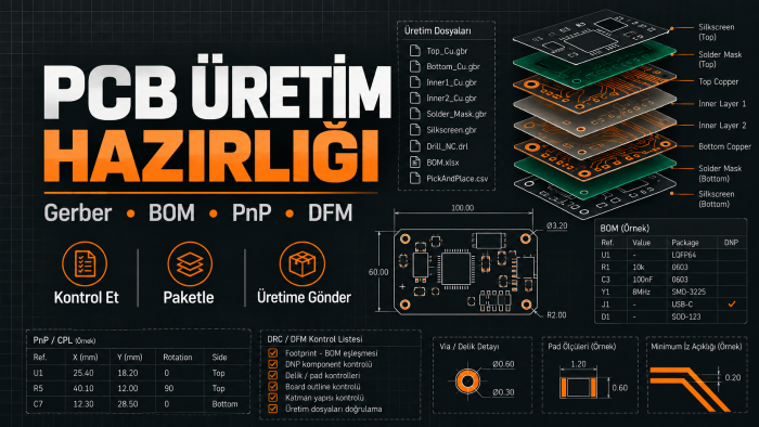 PCB tasarımınızı üretime hazırlarım