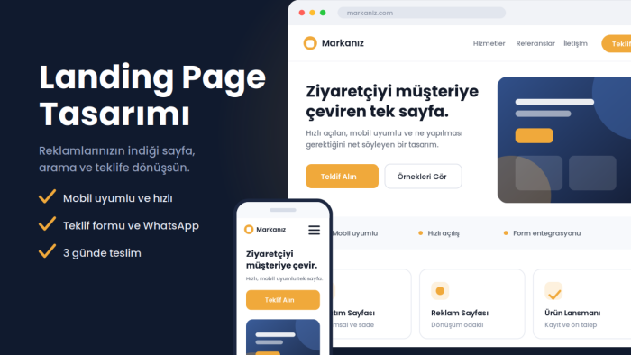 ihtiyacınıza uygun web sitesini tasarlarım