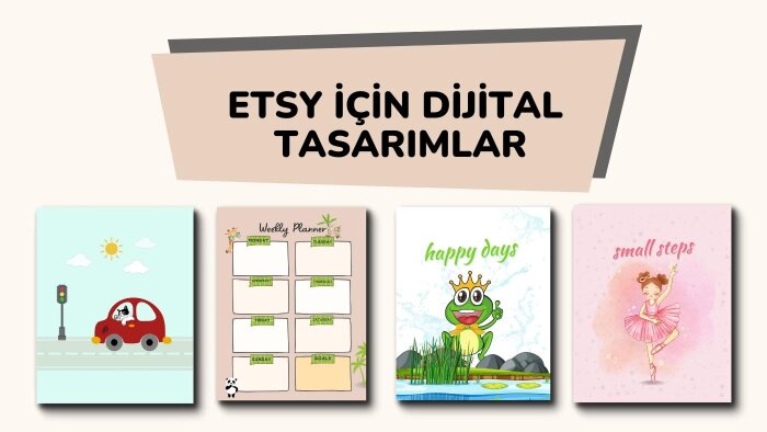 Etsy dijital duvar tasarımı yaparım