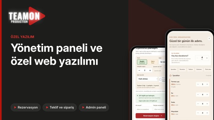 işletmenize özel yönetim paneli ve web yazılımı yaparım