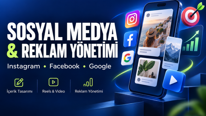 sosyal medya hesabı, meta ve google reklamlarınızı yönetirim