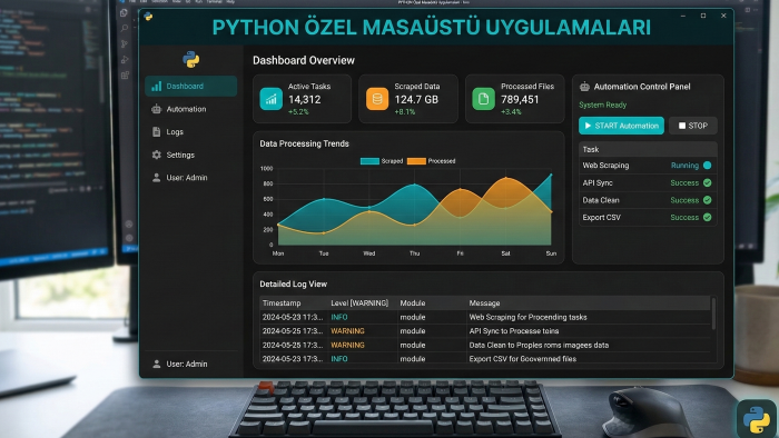 Python ile profesyonel masaüstü uygulamaları yazarım