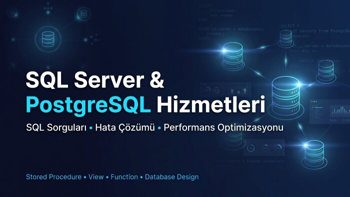 SQL Server ve PostgreSQL desteği sağlarım